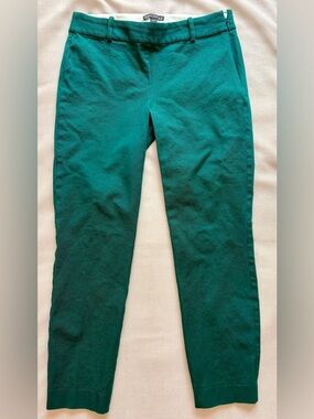 J. Crew Green Cropped Ankle Pants